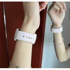 Білий оригінальний браслет ремінець на часи Apple Watch, водостійкий м'який ремінець 38.40.41.42 мм(серія 10)